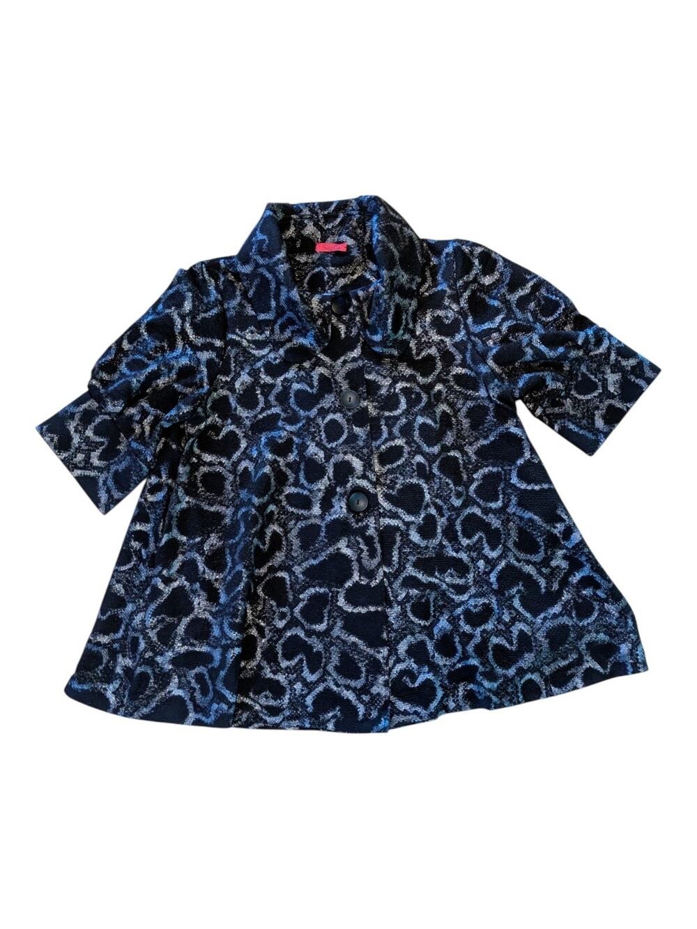 Saint Gil Paris Blazer Swing Coat Puff Sleeves